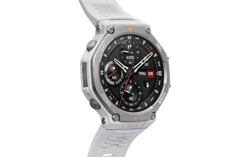 Amazfit T-Rex 3 47.1mm dây silicone Màu Xám nhạt