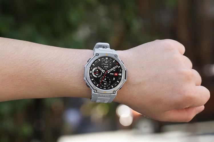 Amazfit T-Rex 3 47.1mm dây silicone Màu Xám nhạt