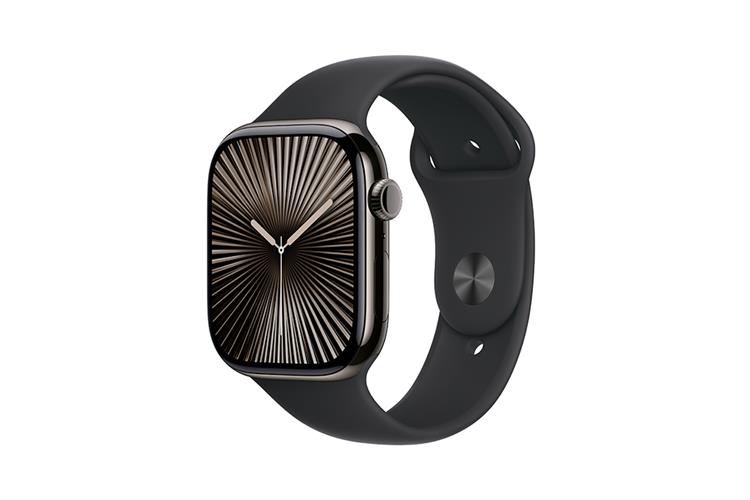 Apple Watch Series 10 GPS + Cellular 46mm viền Titanium dây thể thao Màu Titan xám