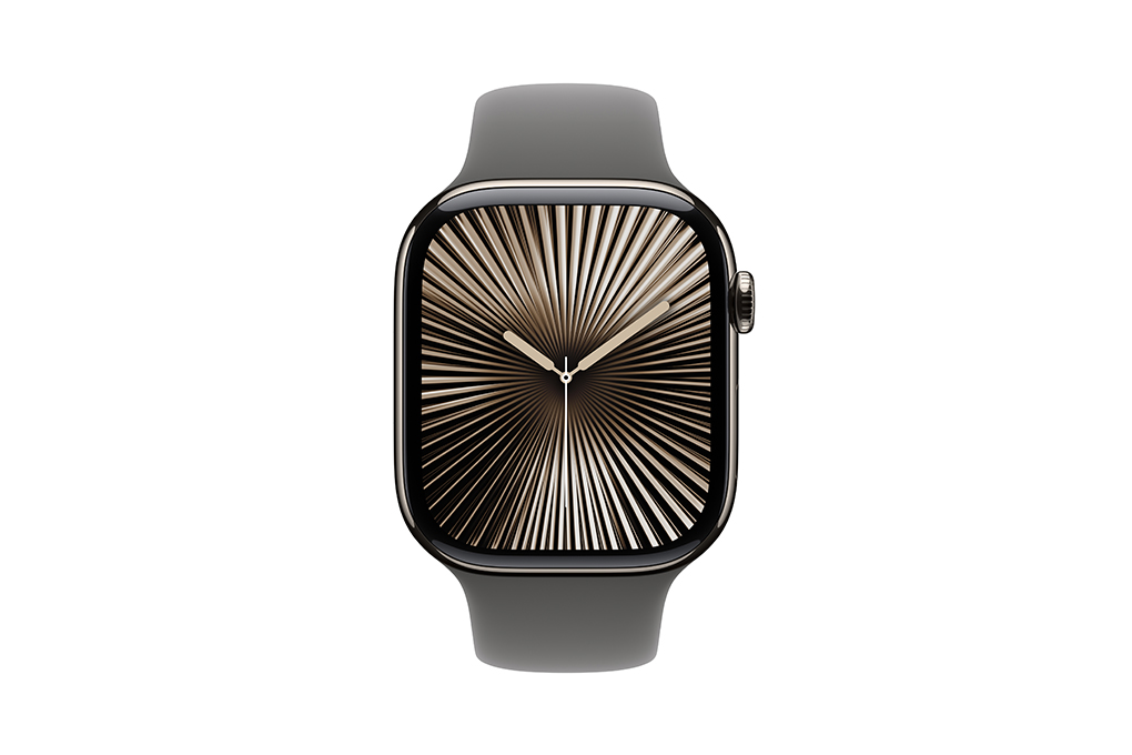 Apple Watch Series 10 GPS + Cellular 46mm viền Titanium dây thể thao Màu Titan tự nhiên