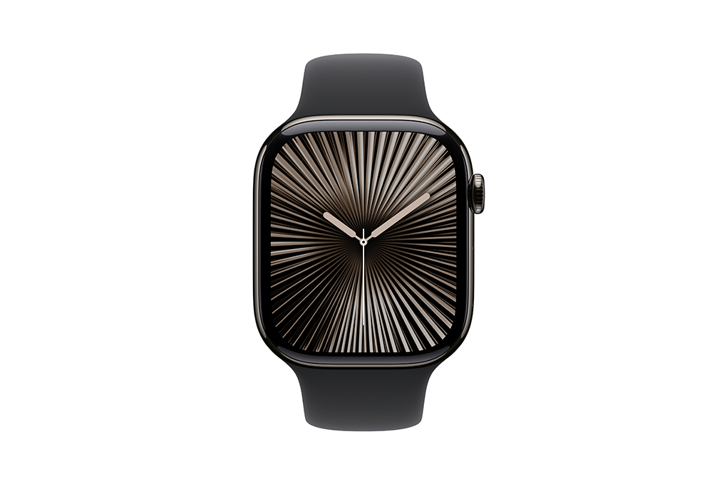 Apple Watch Series 10 GPS + Cellular 42mm viền Titanium dây thể thao Màu Titan xám