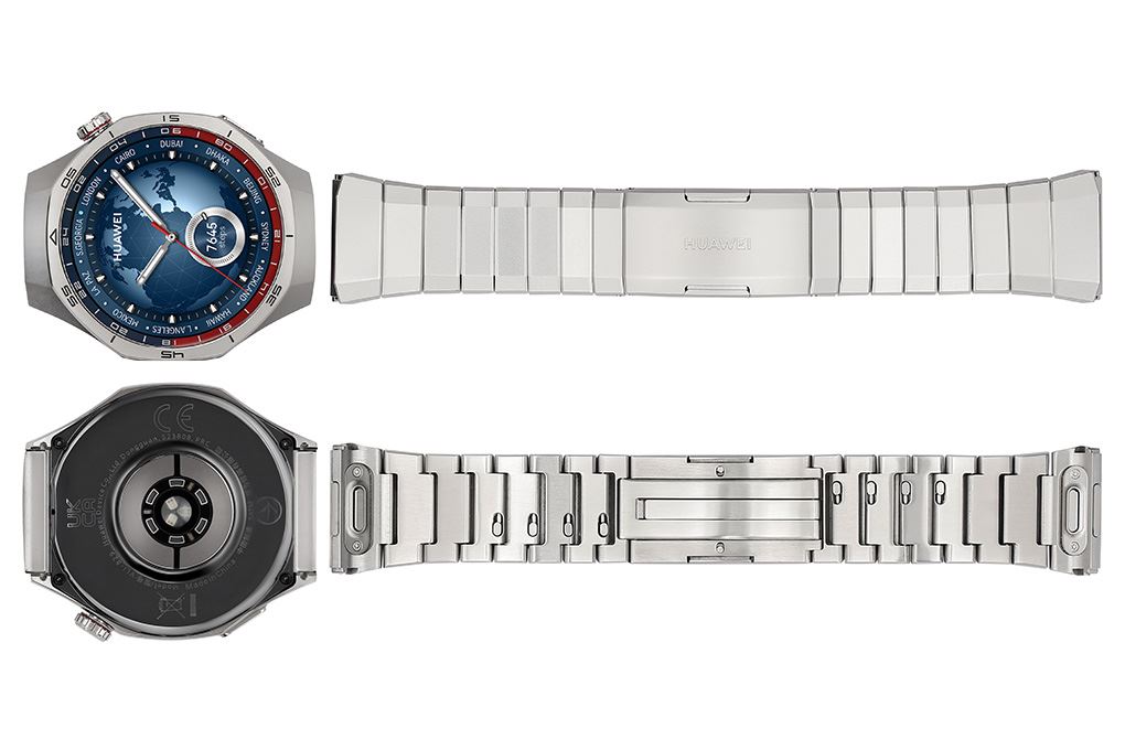 Huawei Watch GT 5 Pro 46mm viền Titanium dây Titanium Màu Bạc