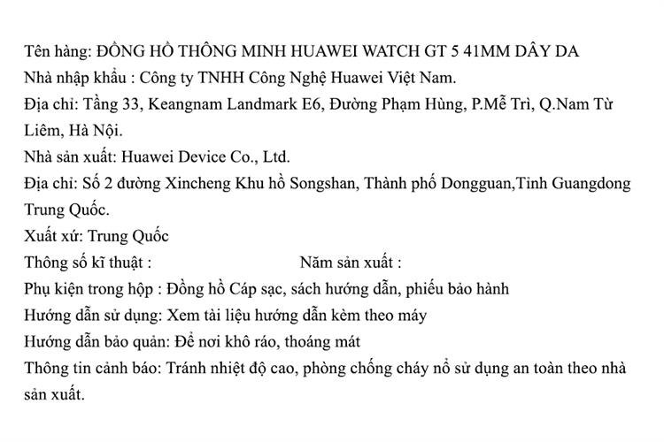 Huawei Watch GT 5 41mm viền thép dây da Màu Trắng
