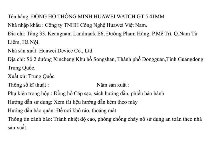 Huawei Watch GT 5 41mm viền thép dây da Màu Trắng