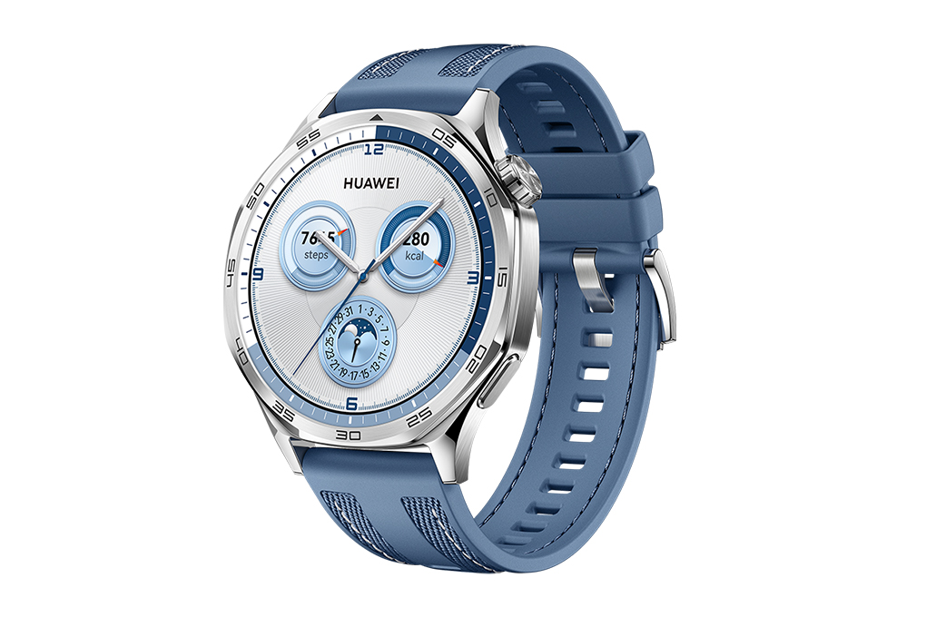 Huawei Watch GT 5 46mm viền thép dây Woven Màu Xanh Dương