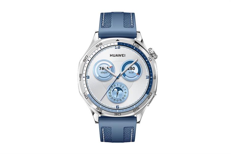 Huawei Watch GT 5 46mm viền thép dây Woven Màu Xanh Dương