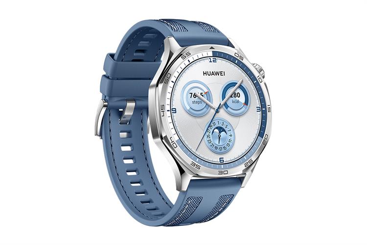 Huawei Watch GT 5 46mm viền thép dây Woven Màu Xanh Dương
