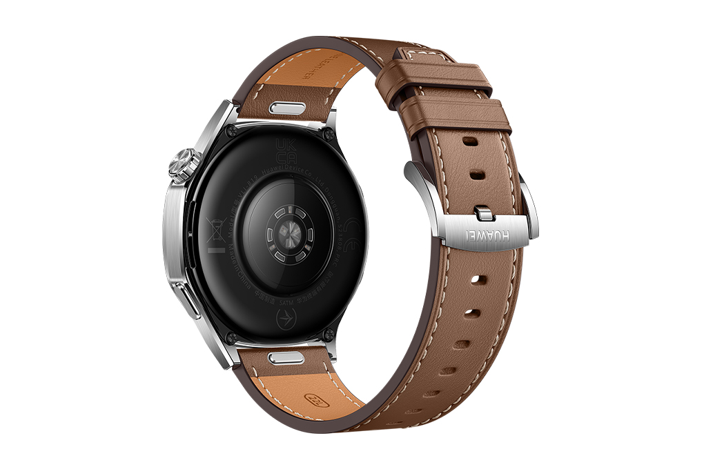 Huawei Watch GT 5 46mm viền thép dây da Màu Nâu
