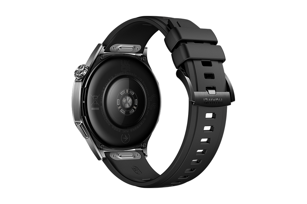 Huawei Watch GT 5 46mm viền thép dây cao su Màu Đen