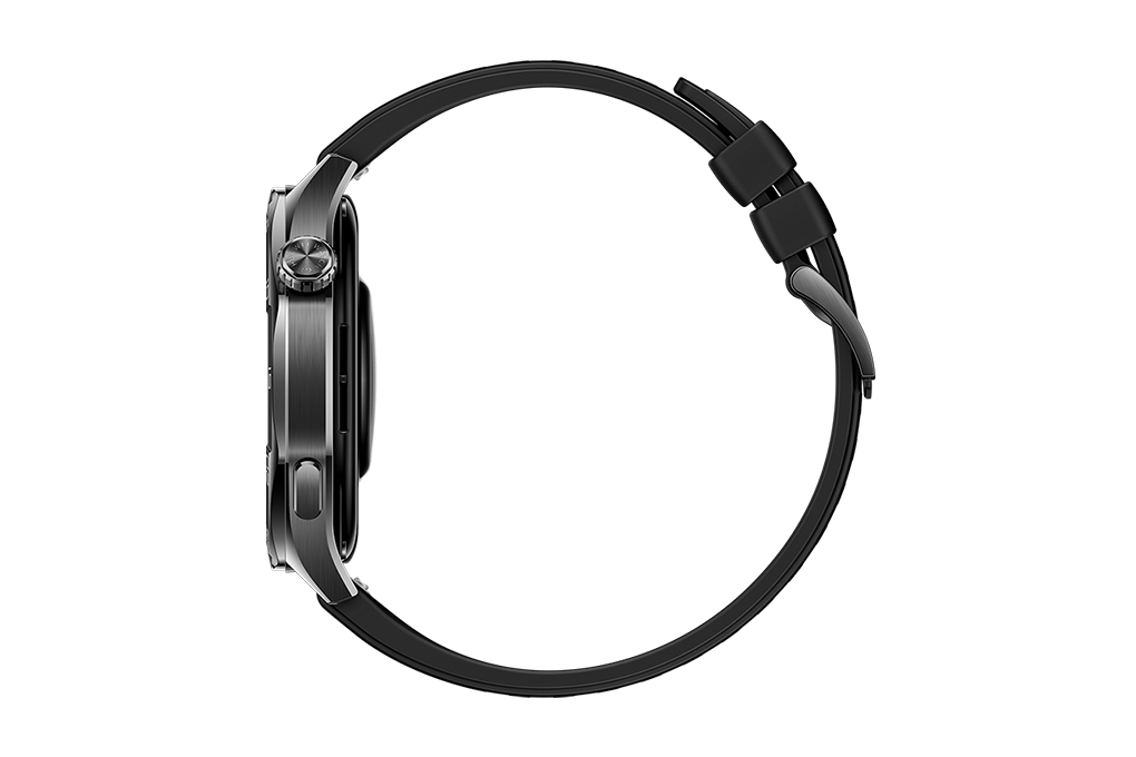 Huawei Watch GT 5 46mm viền thép dây cao su Màu Đen