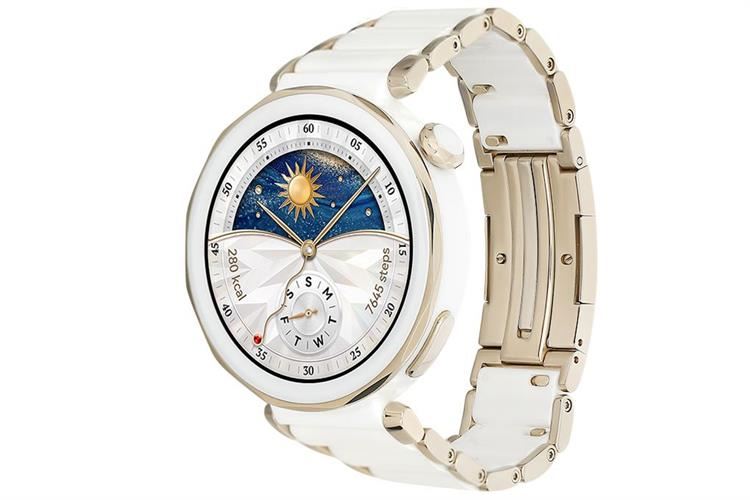 Huawei Watch GT 5 Pro 42mm viền gốm dây gốm Màu Trắng