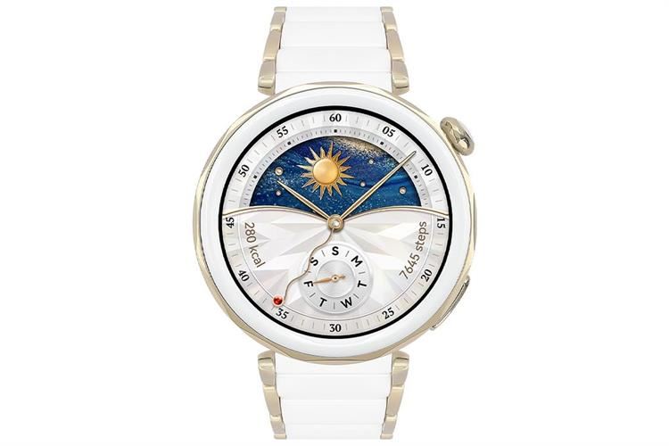 Huawei Watch GT 5 Pro 42mm viền gốm dây gốm Màu Trắng