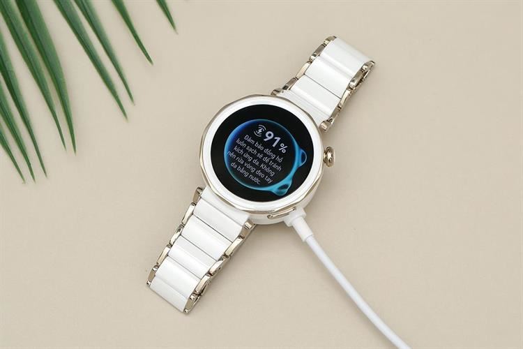 Huawei Watch GT 5 Pro 42mm viền gốm dây gốm Màu Trắng
