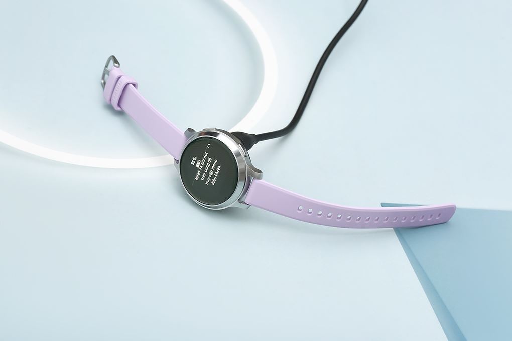 Garmin Lily 2 Active 38mm dây silicone Màu Tím