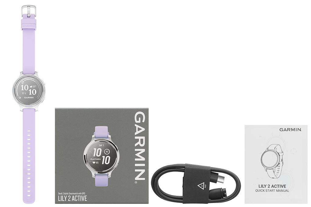 Garmin Lily 2 Active 38mm dây silicone Màu Tím
