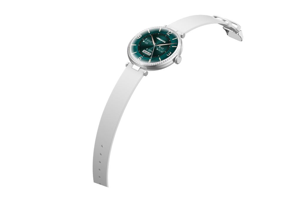 BeFit Luna 33mm dây da Màu Trắng