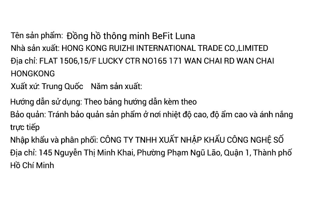 BeFit Luna 33mm dây da Màu Trắng