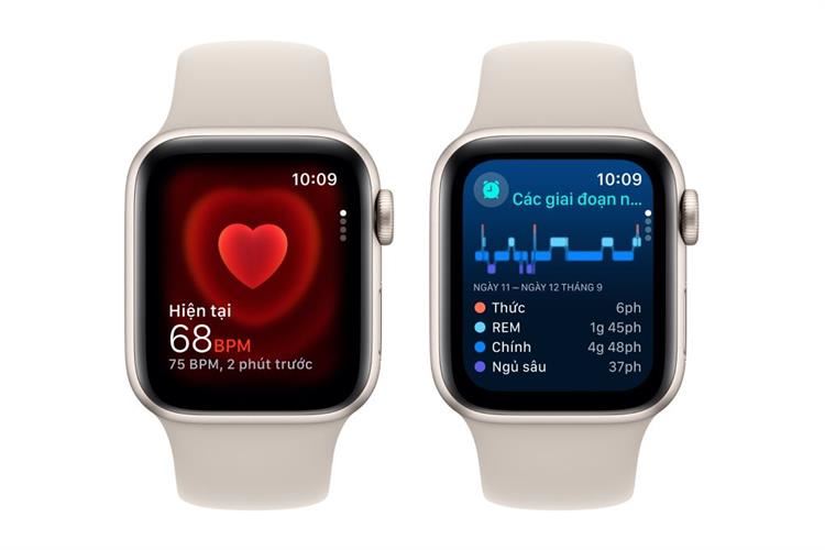 Apple Watch SE 2 GPS 40mm viền nhôm dây thể thao Màu Trắng Starlight