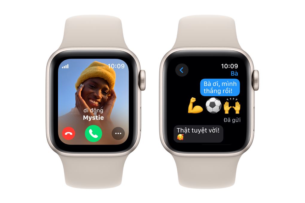 Apple Watch SE 2 GPS + Cellular 44mm viền nhôm dây thể thao Màu Trắng Starlight