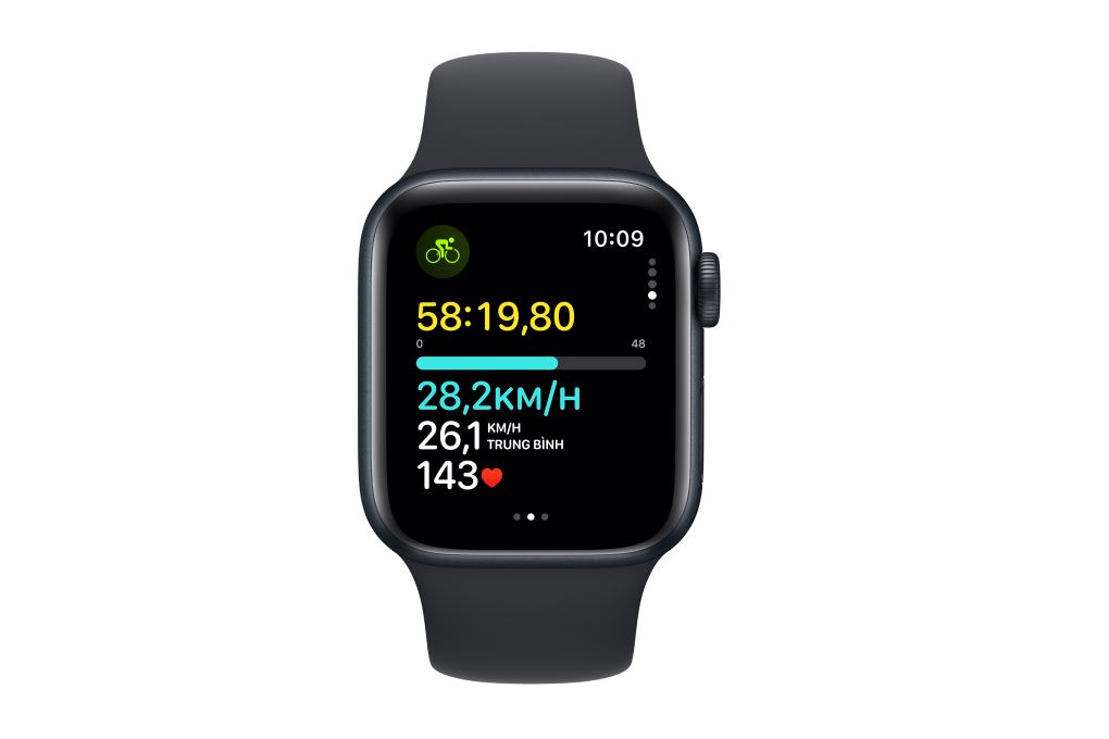 Apple Watch SE 2 GPS + Cellular 44mm viền nhôm dây thể thao Màu Xanh đen