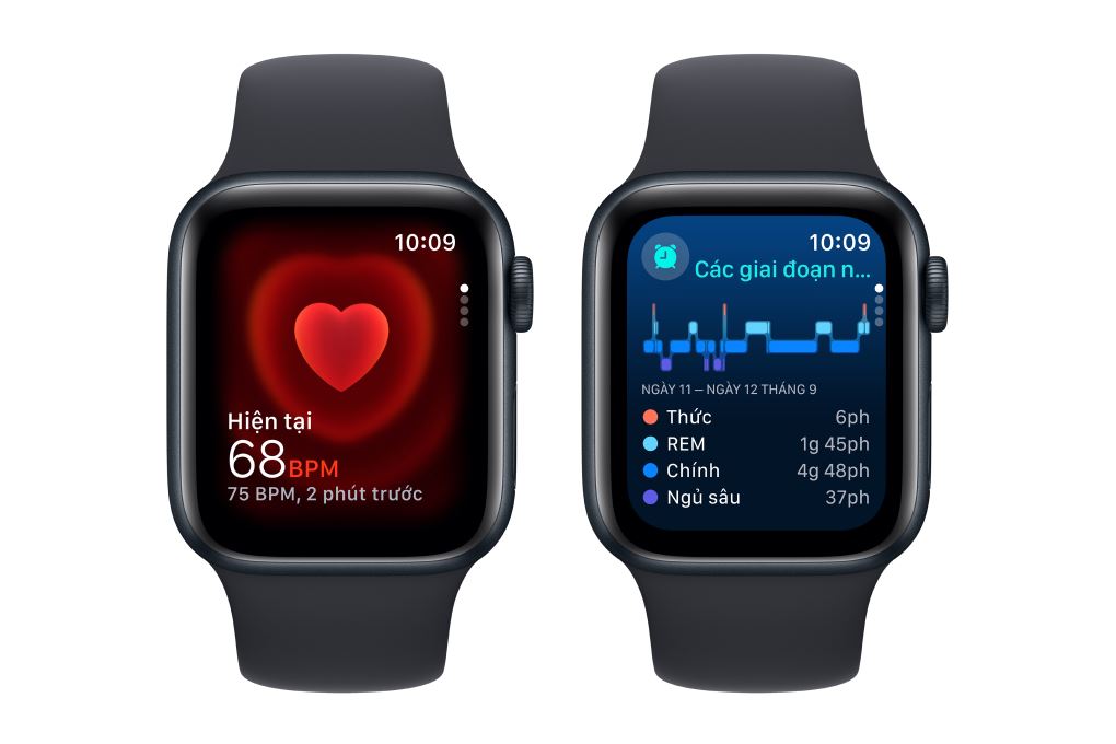 Apple Watch SE 2 GPS + Cellular 44mm viền nhôm dây thể thao Màu Xanh đen