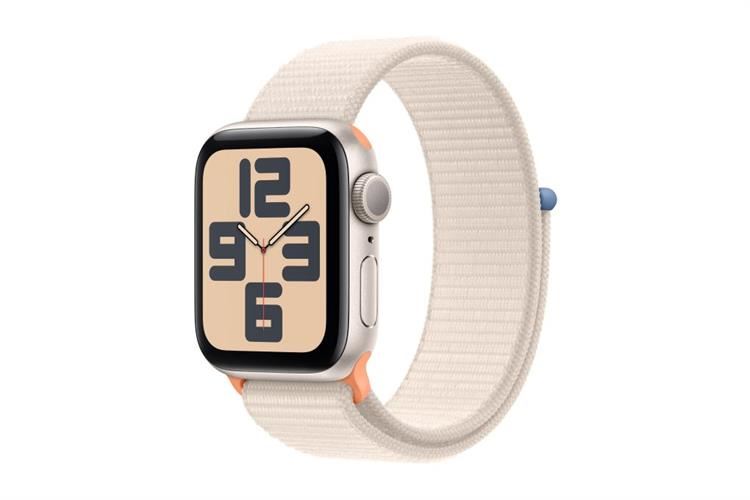 Apple Watch SE 2 2023 GPS 44mm viền nhôm dây vải Màu Trắng Starlight