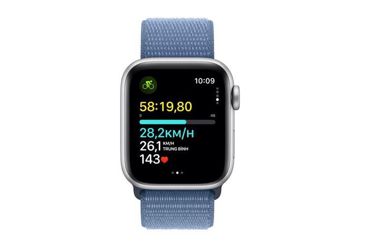 Apple Watch SE 2 2023 GPS 44mm viền nhôm dây vải Màu Bạc