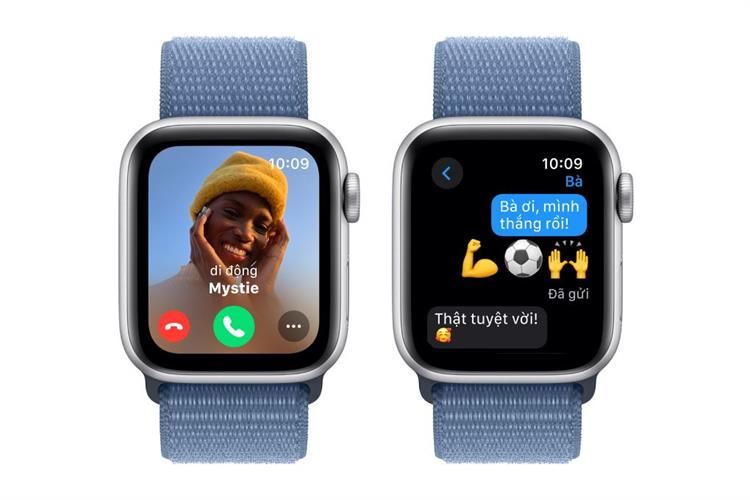 Apple Watch SE 2 2023 GPS 44mm viền nhôm dây vải Màu Bạc