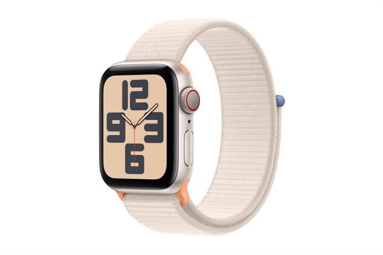 Apple Watch SE 2 GPS + Cellular 40mm viền nhôm dây vải Màu Trắng Starlight