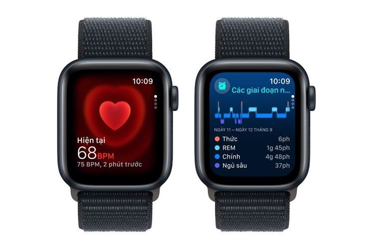 Apple Watch SE 2 GPS + Cellular 40mm viền nhôm dây vải Màu Xanh đen