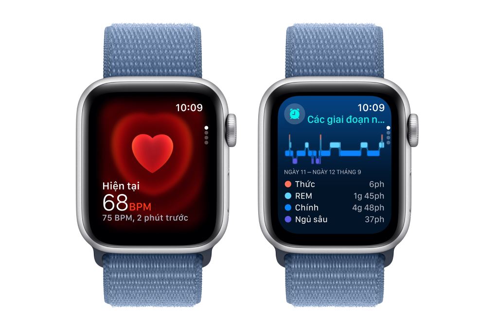 Apple Watch SE 2 GPS + Cellular 40mm viền nhôm dây vải Màu Bạc