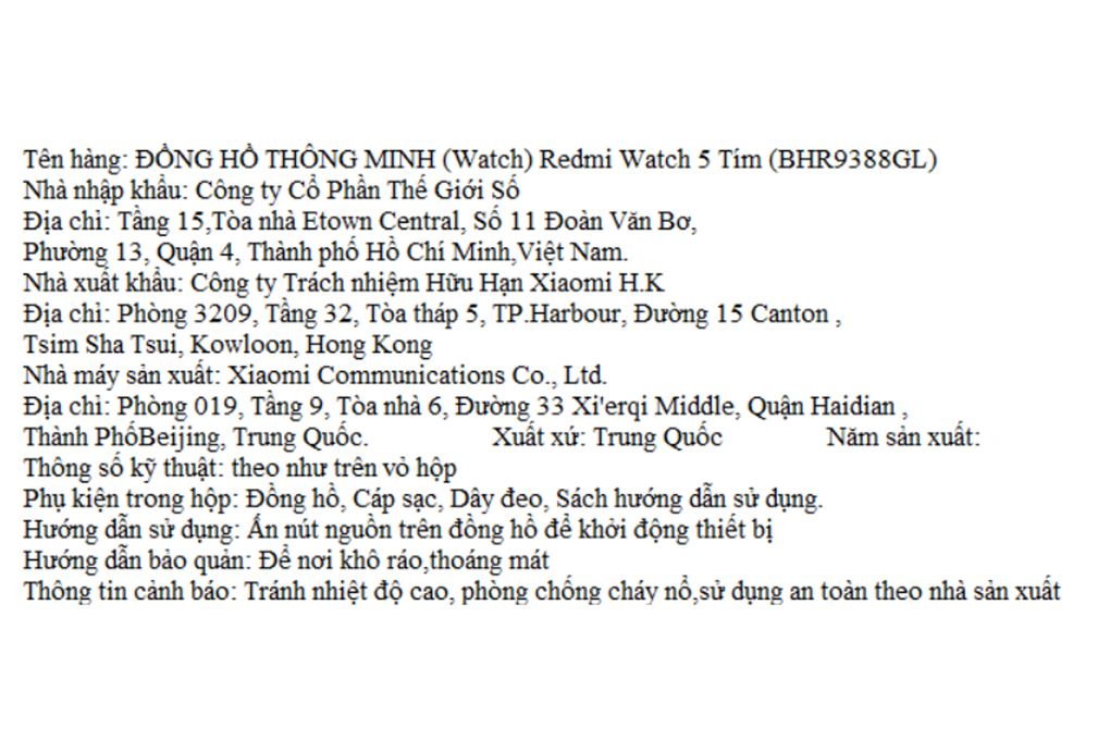 Xiaomi Redmi Watch 5 47.5 mm dây TPU Màu Bạc