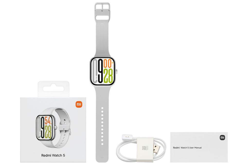 Xiaomi Redmi Watch 5 47.5 mm dây TPU Màu Bạc