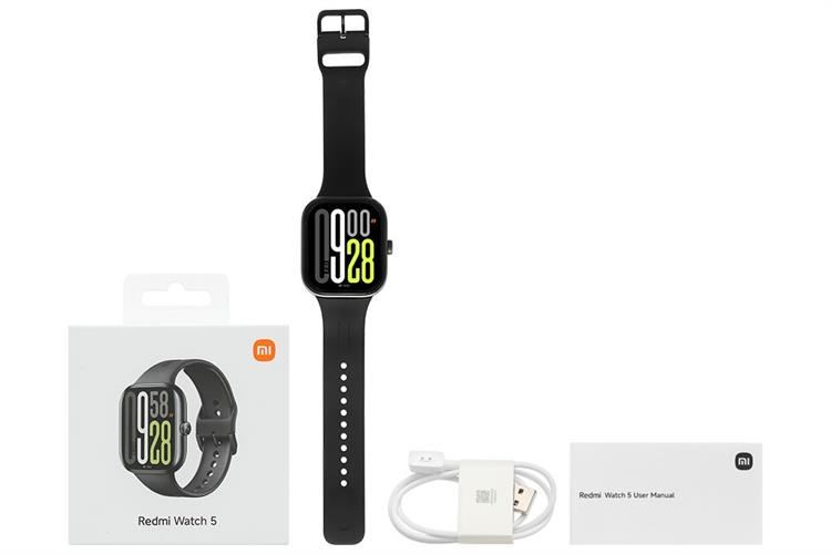 Xiaomi Redmi Watch 5 47.5 mm dây TPU Màu Đen