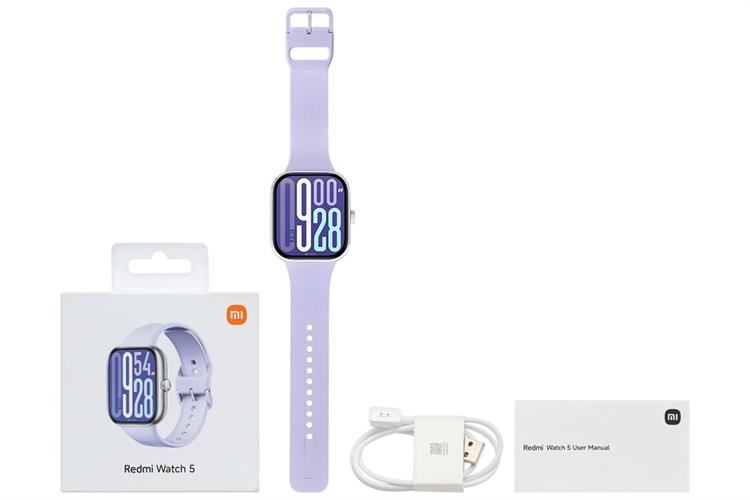 Xiaomi Redmi Watch 5 47.5 mm dây TPU Màu Tím