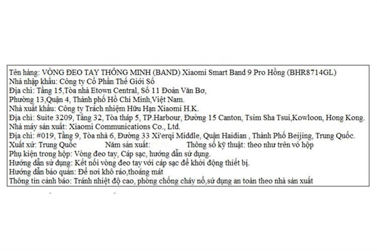 Vòng đeo tay thông minh Mi Band 9 Pro Màu Hồng