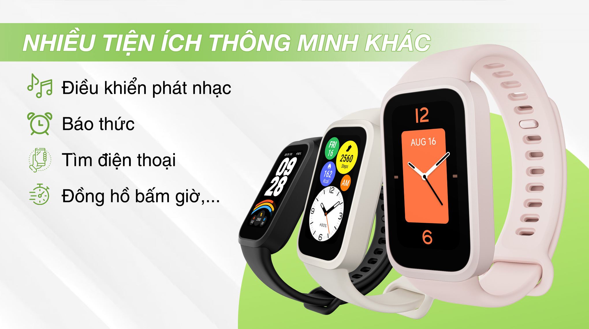 Vòng đeo tay thông minh Mi Band 9 Active - Tiện ích khác 