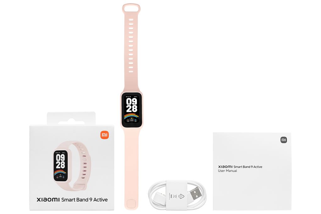 Vòng đeo tay thông minh Mi Band 9 Active Màu Hồng