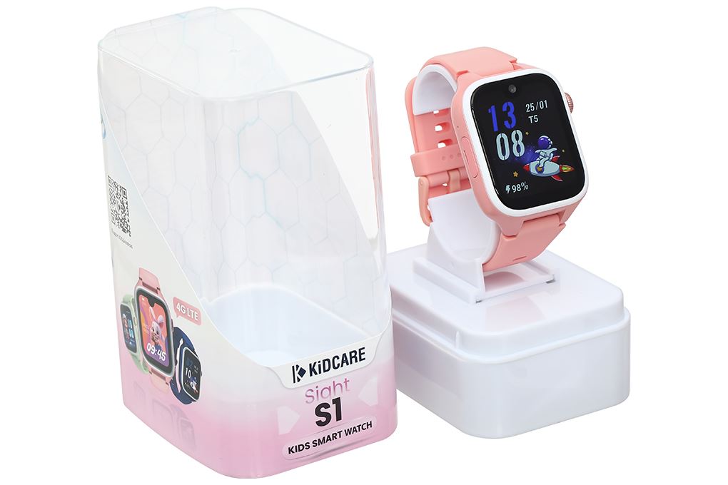Đồng hồ định vị trẻ em Kidcare Sight S1 Màu Hồng