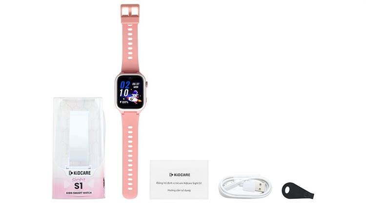 Đồng hồ định vị trẻ em Kidcare Sight S1 Màu Hồng