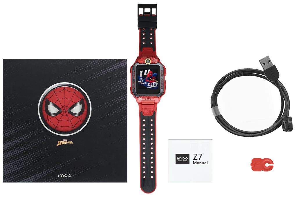 Đồng hồ định vị trẻ em imoo Z7 Spider Man Màu Đỏ