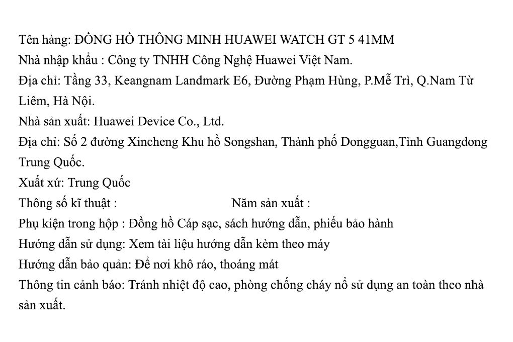 Huawei Watch GT 5 41mm viền thép dây Milanese Màu Vàng
