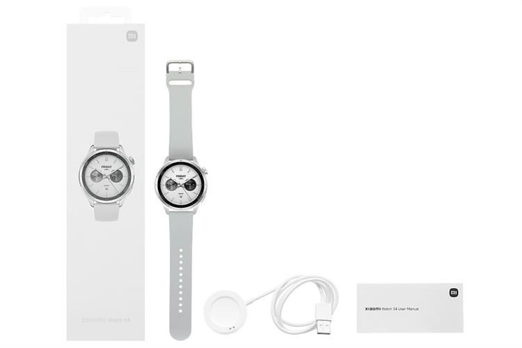 Xiaomi Watch S4 47mm dây silicone Bạc Màu Bạc