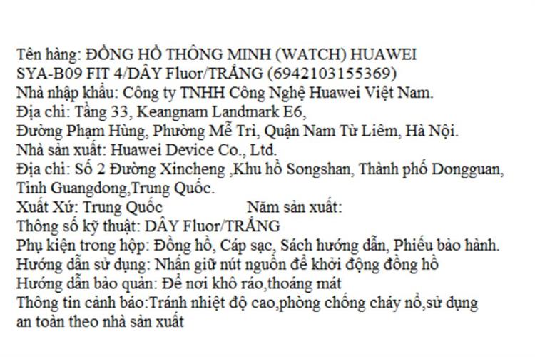 Huawei Watch Fit 4 43mm dây silicone Màu Trắng