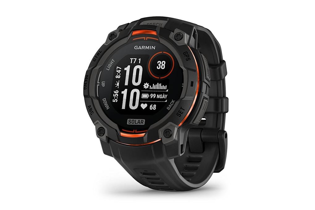 Garmin Instinct 3 Solar 45mm dây silicone Màu Đen
