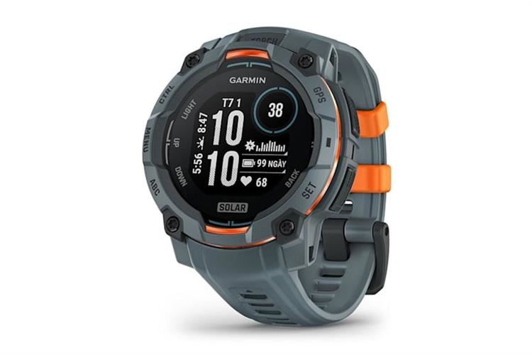 Garmin Instinct 3 Solar 45mm dây silicone Màu Xám