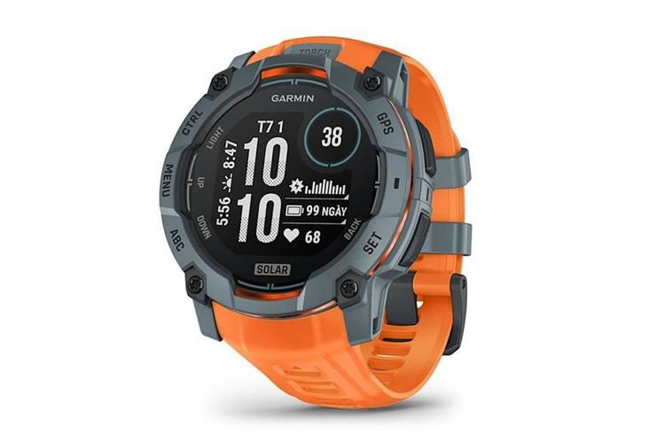 Garmin Instinct 3 Solar 50mm dây silicone Màu Cam