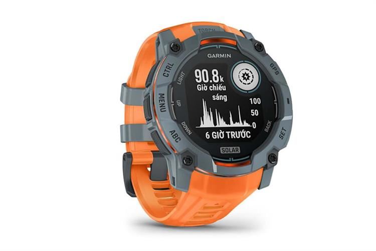 Garmin Instinct 3 Solar 50mm dây silicone Màu Cam