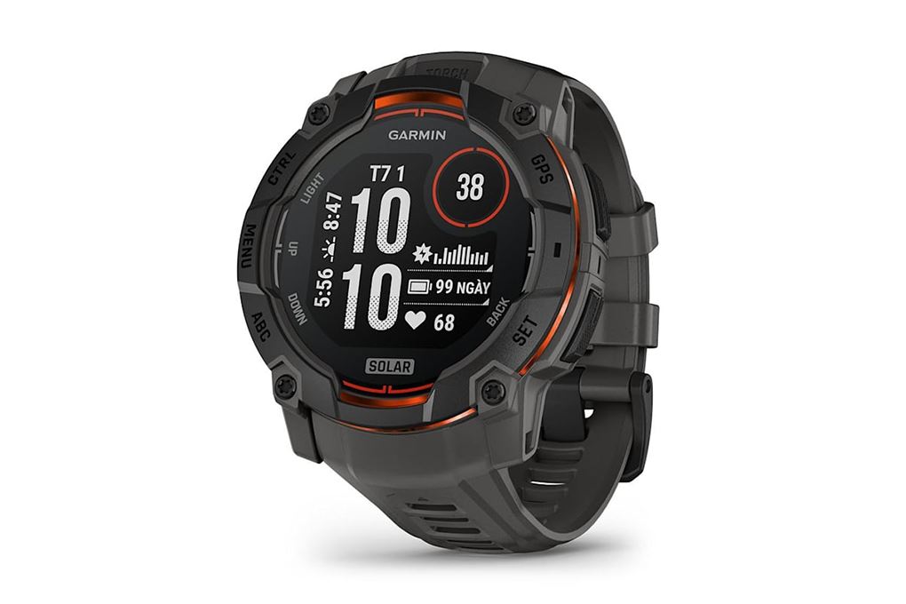 Garmin Instinct 3 Solar 50mm dây silicone Màu Đen