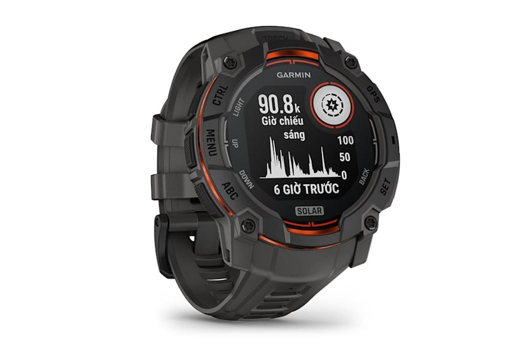 Garmin Instinct 3 Solar 50mm dây silicone Màu Đen
